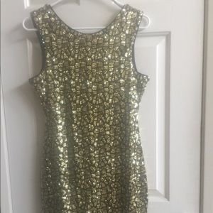 Women’s GUESS Gold Sequined Dress, size small